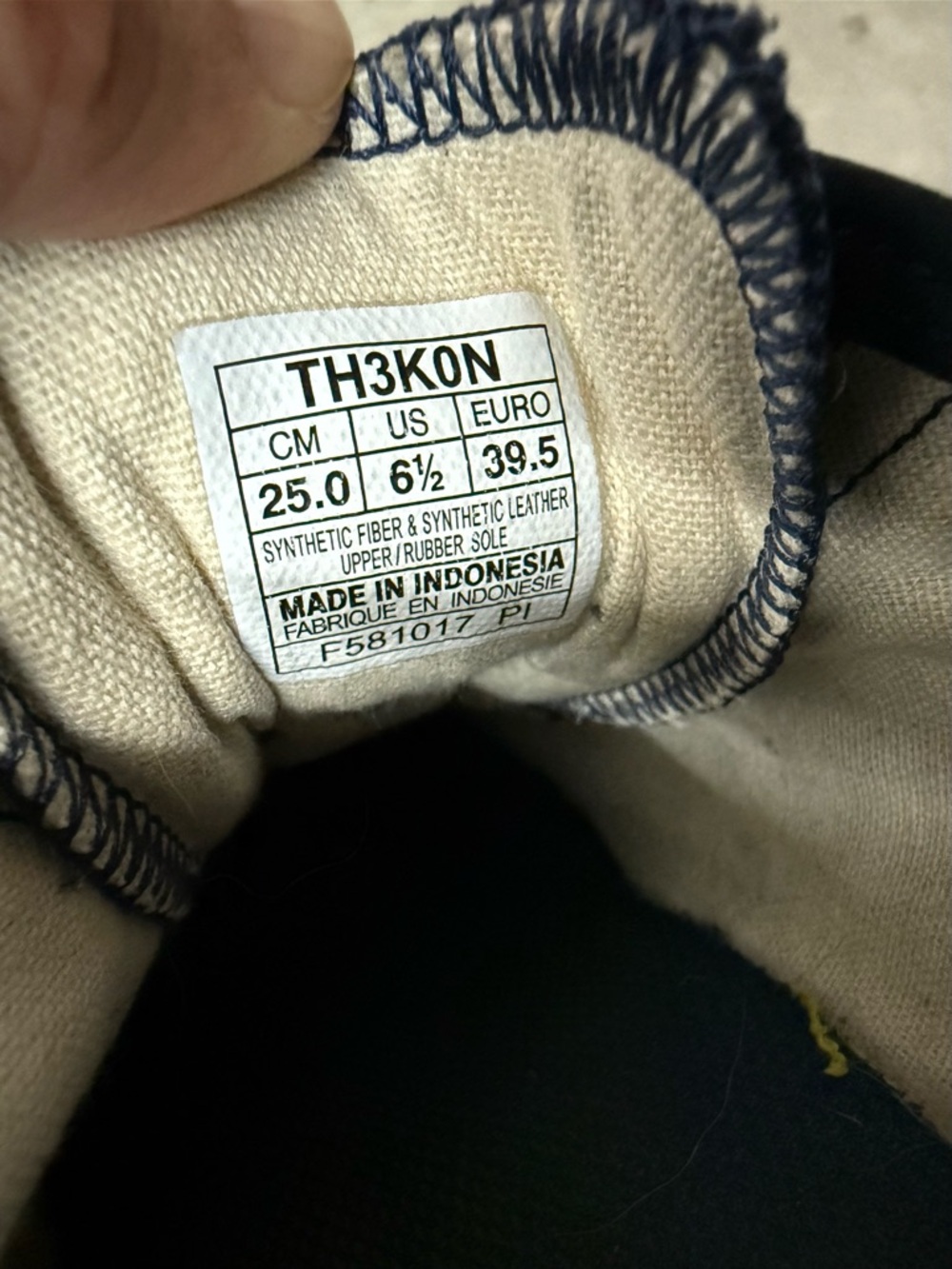 Onitsuka Tiger by Asics Navy and White Slip-On Sneakers with Red Sole Accent - Picture 8 of 8